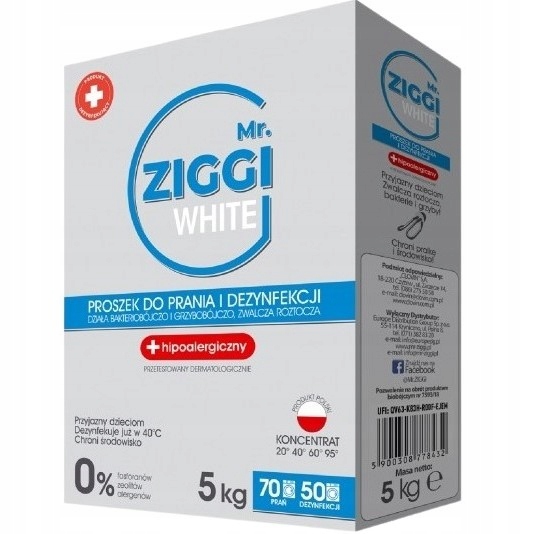 

Mr Ziggi white proszek do prania dziecięcych 5kg