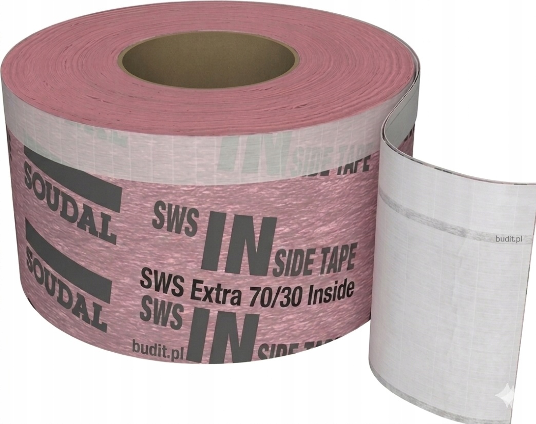 Soudal Sws Extra taśma do okien Wewnętrzna 70mm 30m Pełny Klej 70/30