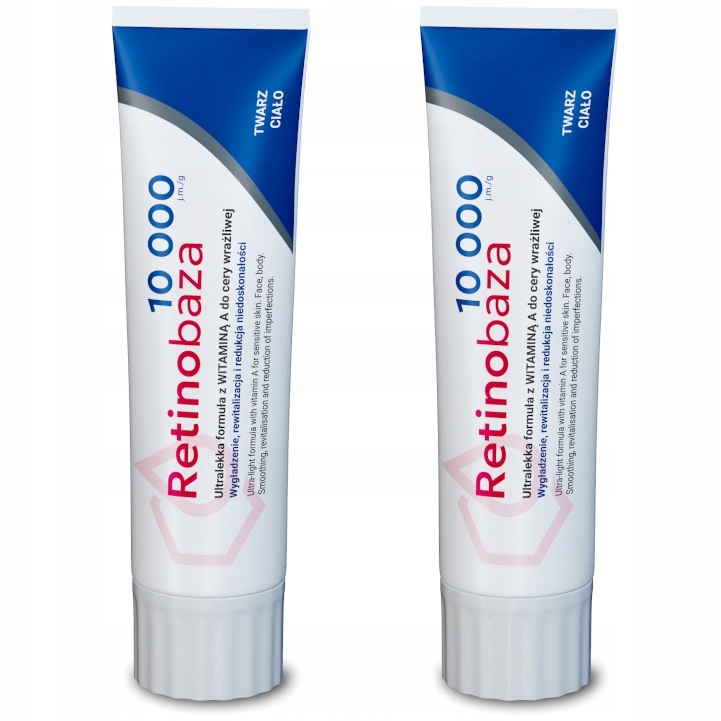 2 szt. x Retinobaza 10000 Krem na Zmarszczki Witamina A Cera Wrażliwa 30g