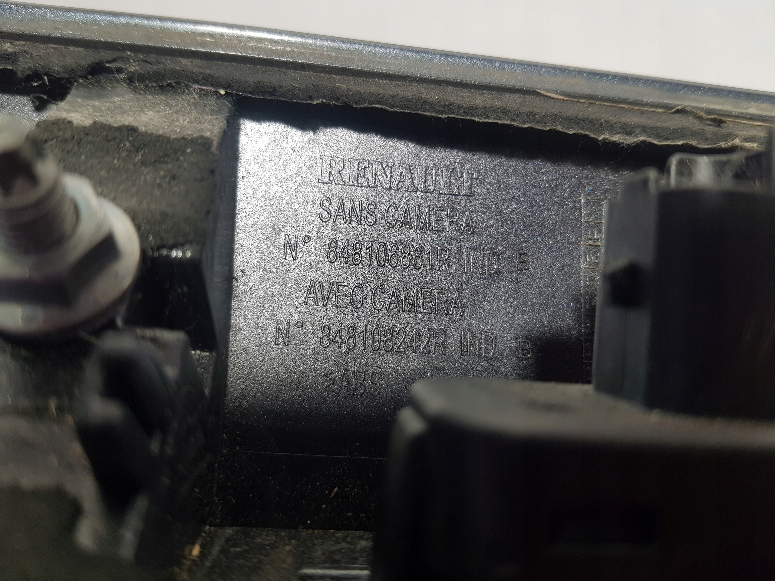 moulding cap bonnet boot RENAULT ZOE II 848106861R