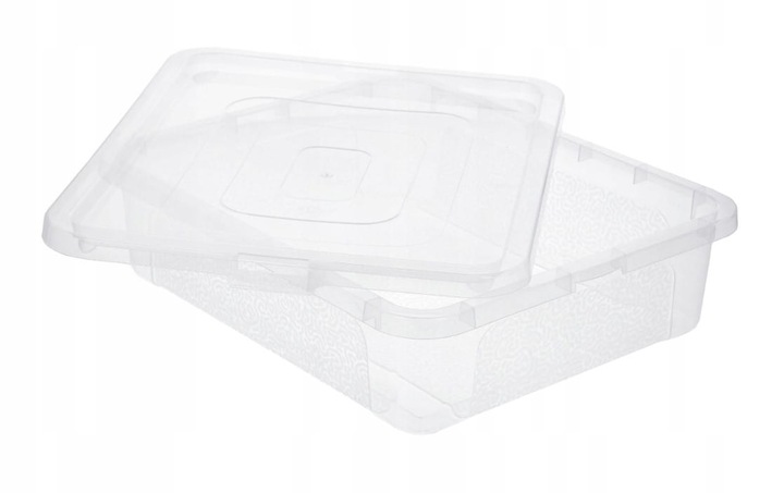 POJEMNIK Z PRZYKRYWKĄ PUDEŁKO PLASTIKOWE POJEMNIK NA CIASTO WYSOKI 10CM