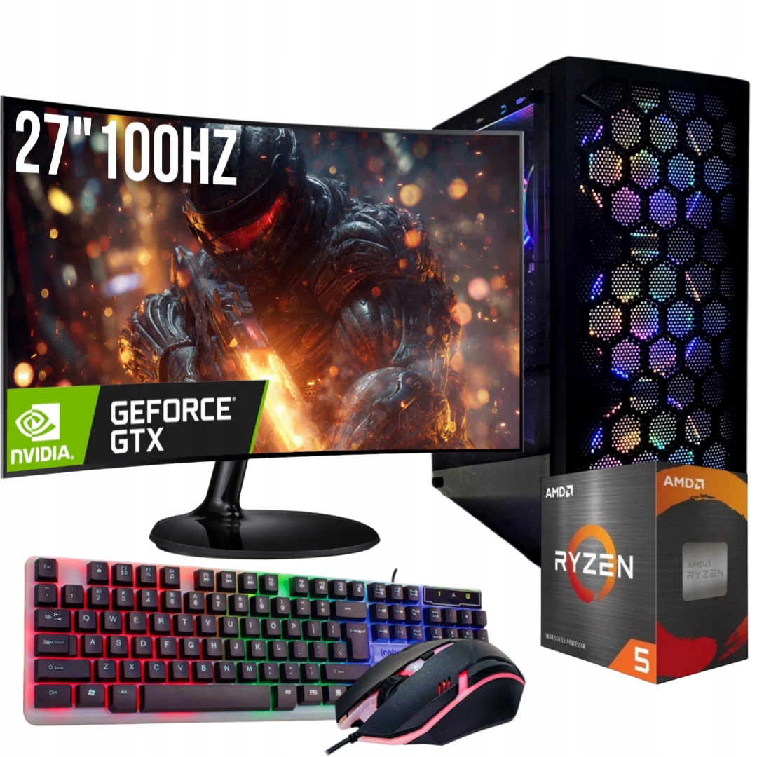 Herní Pc Ryzen 5 5500 Gtx 1660 6GB 32GB DDR4 M2 1TB Wi-Fi WIN11