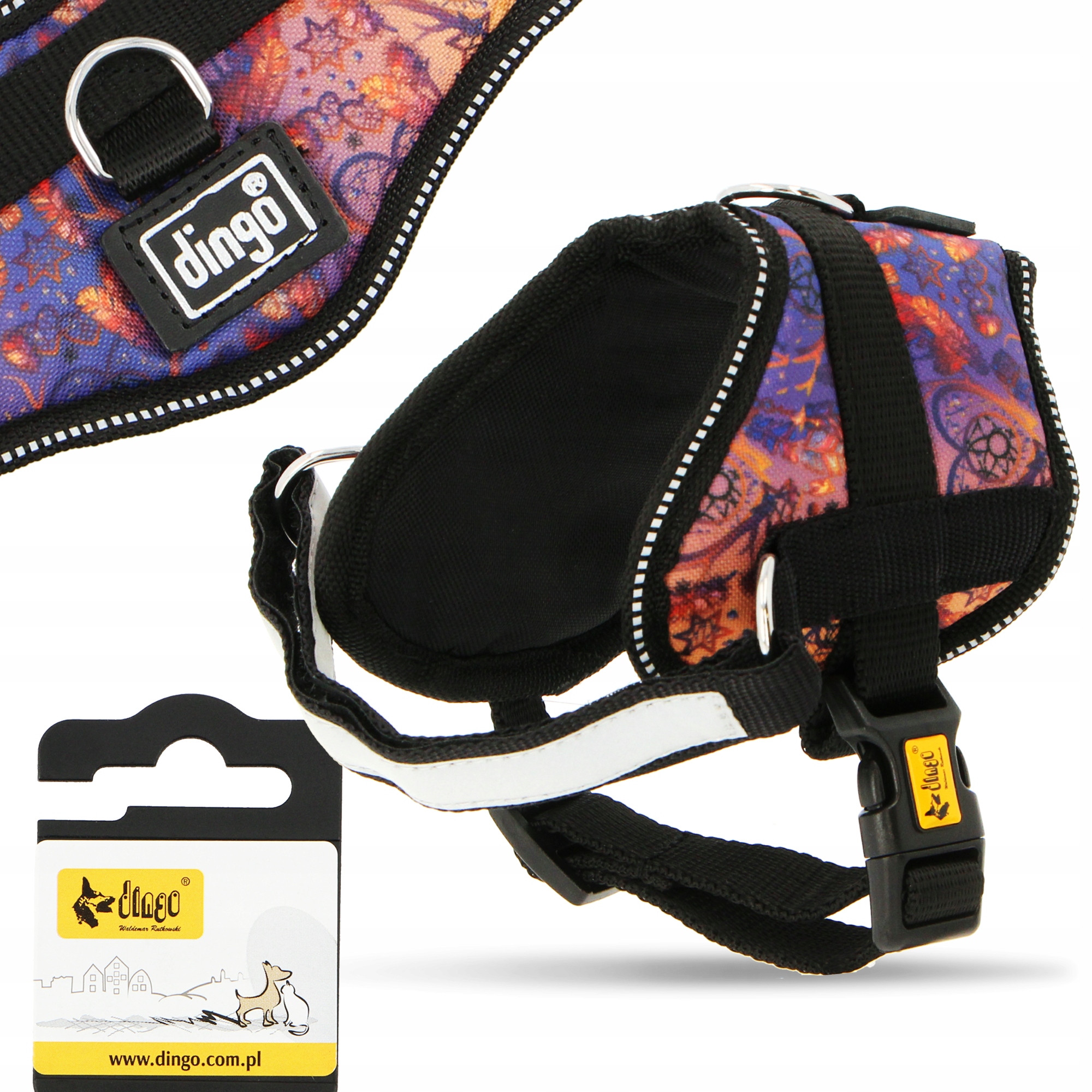 Levně Postroj Psa 37-49 cm Beztlakový Nastavitelný Reflexní Norský S Pohodlný B9