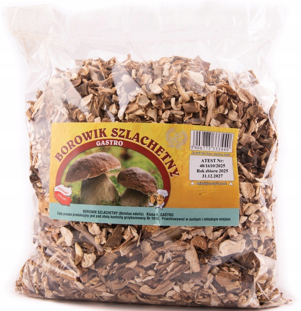 Levně Sušené houby Borowik Ušlechtilý sušený Gastro 500 g Polsko