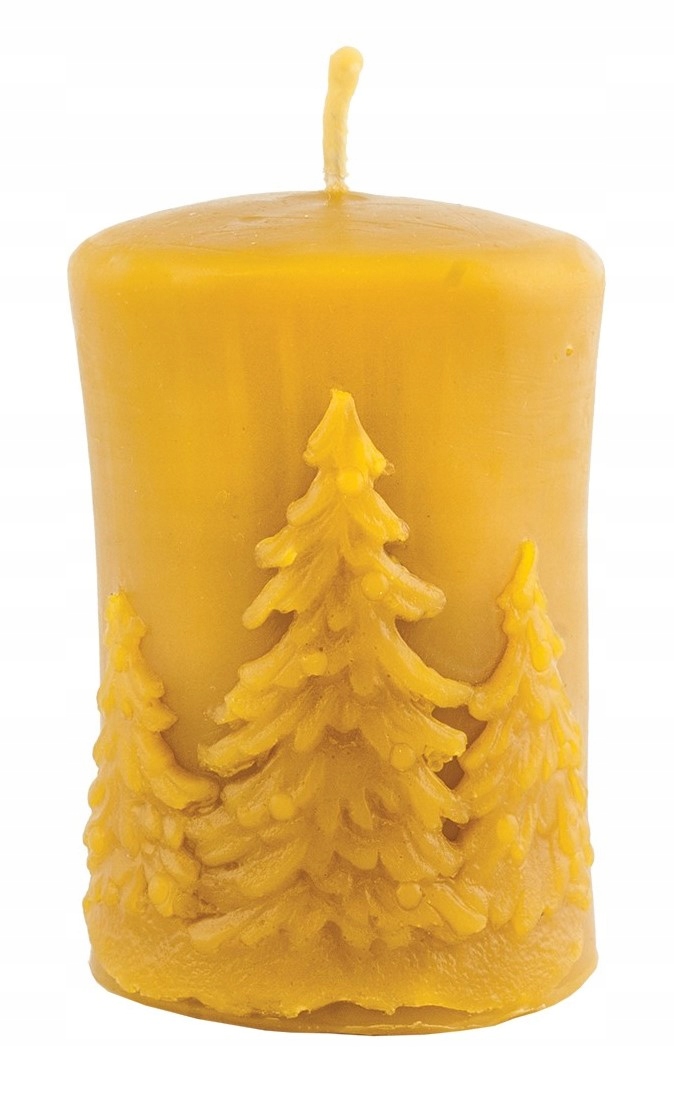 Forma silikonowa WALEC ZE ŚWIERKIEM FS474 wosk FORMA do wyrobu ŚWIEC Liczba arkuszy 1 szt.