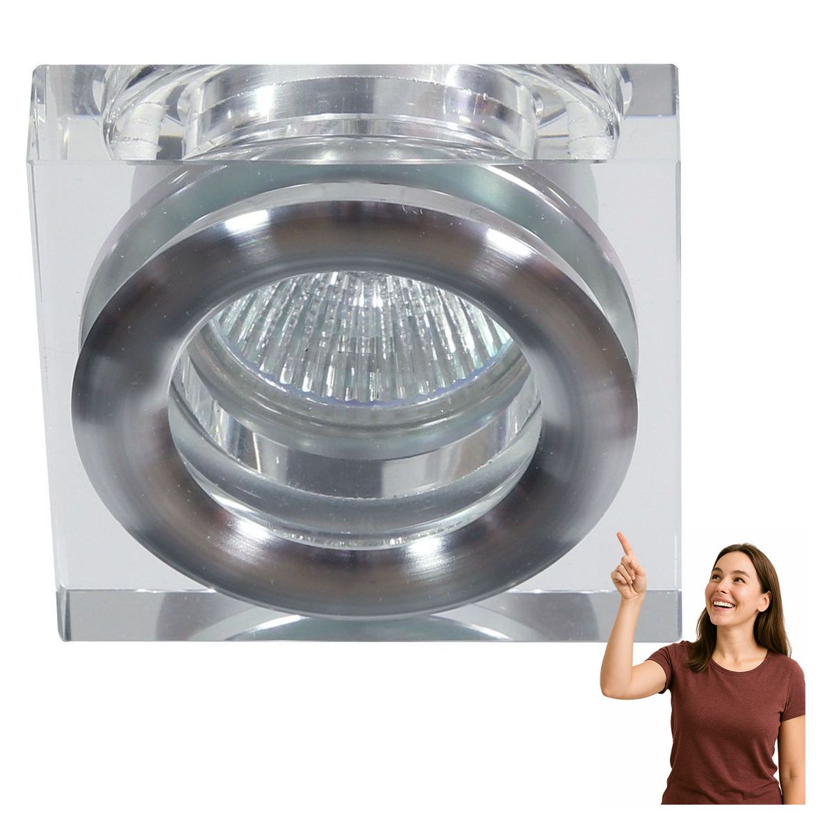 Zapuštěné svítidlo kulaté stropní svítidlo SK-82 Ch/tr 2227399 Candellux