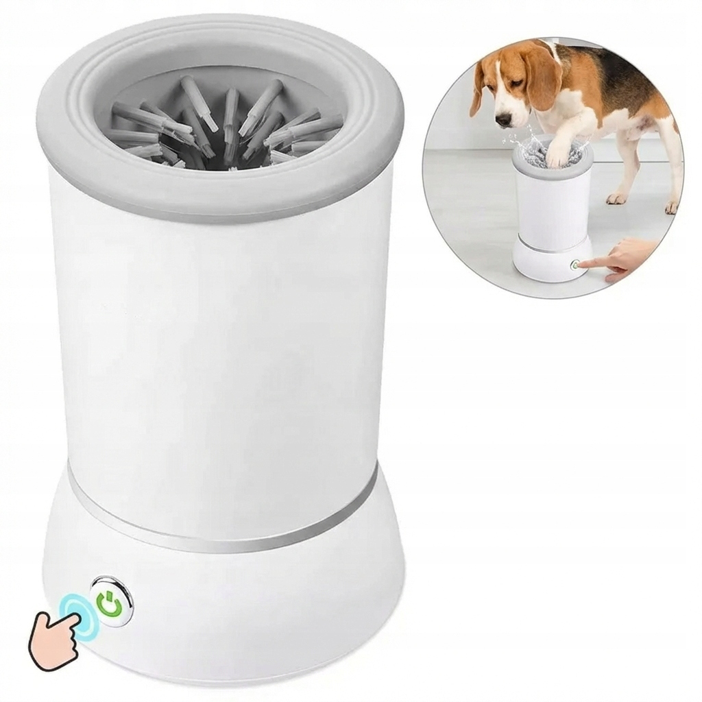 Automatický elektrický čistič psích tlapek Usb silikonový kartáč 360
