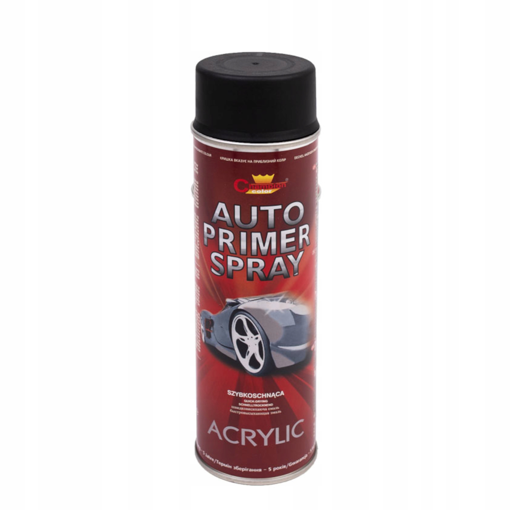 Champion Auto Acryl Spray 500ml Podkład Akrylowy Czarny
