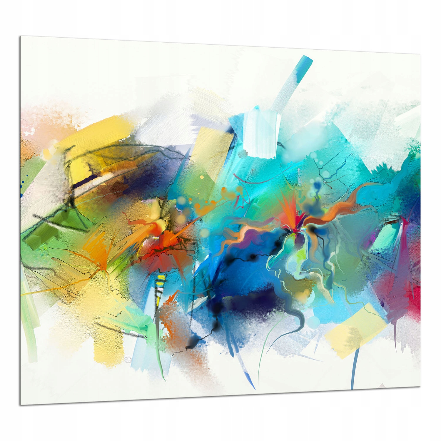 Skleněná Deska Ochranná Páska 65x60 Barevná Tvrzené sklo 7v1