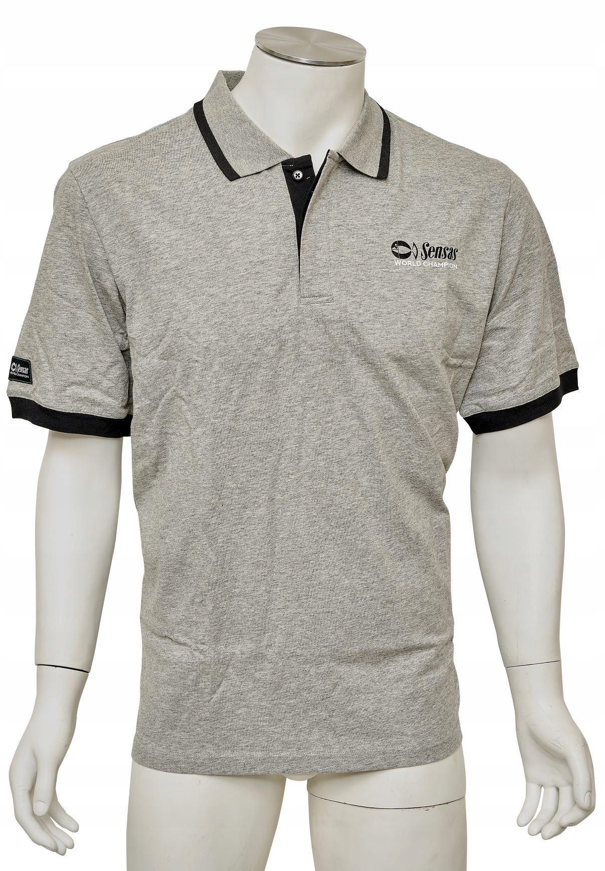 Koszulka z krótkim rękawem Polo Sensas szara XL
