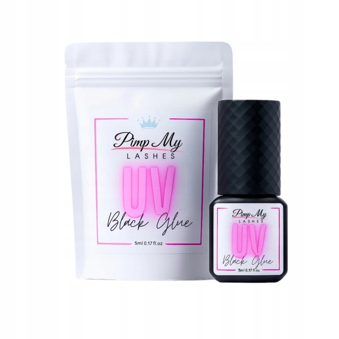 Klej do przedłużania rzęs Uv Black 5 ml Pimp My Lashes
