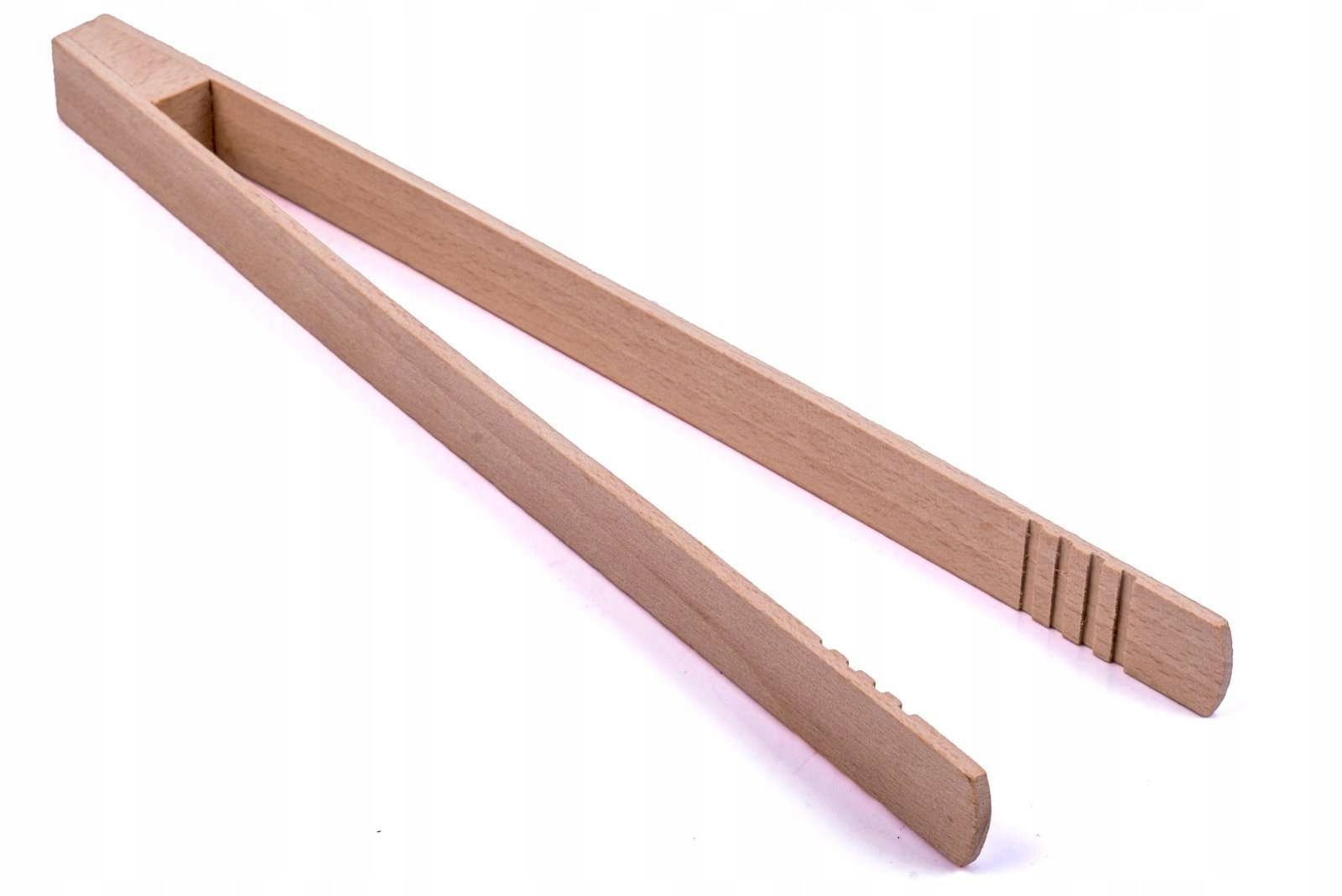 

Drewniane Szczypce Łopatki Chwytak Do Grilla 25CM
