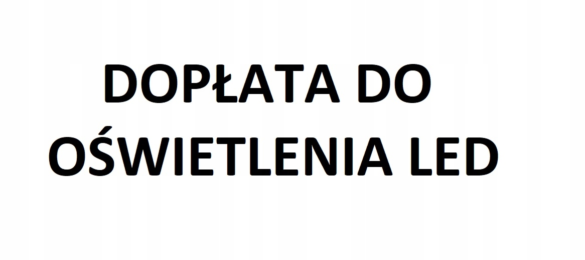 Dopłata do LED Meblościanki RUMI +KOMODA