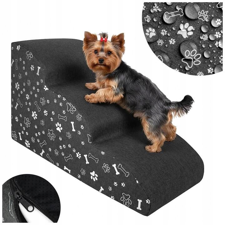 Schůdky Pro Psa Pro Nastupování Plošina 3 Stupně 40 CM Mírná, Stabilní Rampa