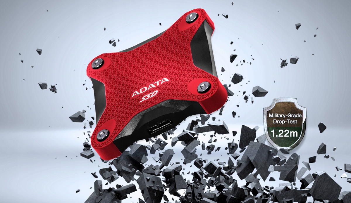 DYSK ZEWNĘTRZNY SSD 1TB ADATA ODPORNY KOMPATYBILNY Z PC Mac PS5 XBOX Rodzaj dysku SSD