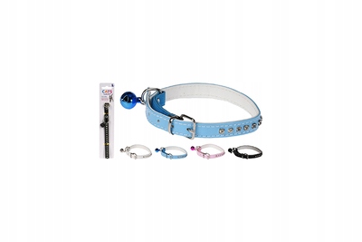 

Obroża dla kota cyrkonie/dzwonek 23-28 cm mix kolo