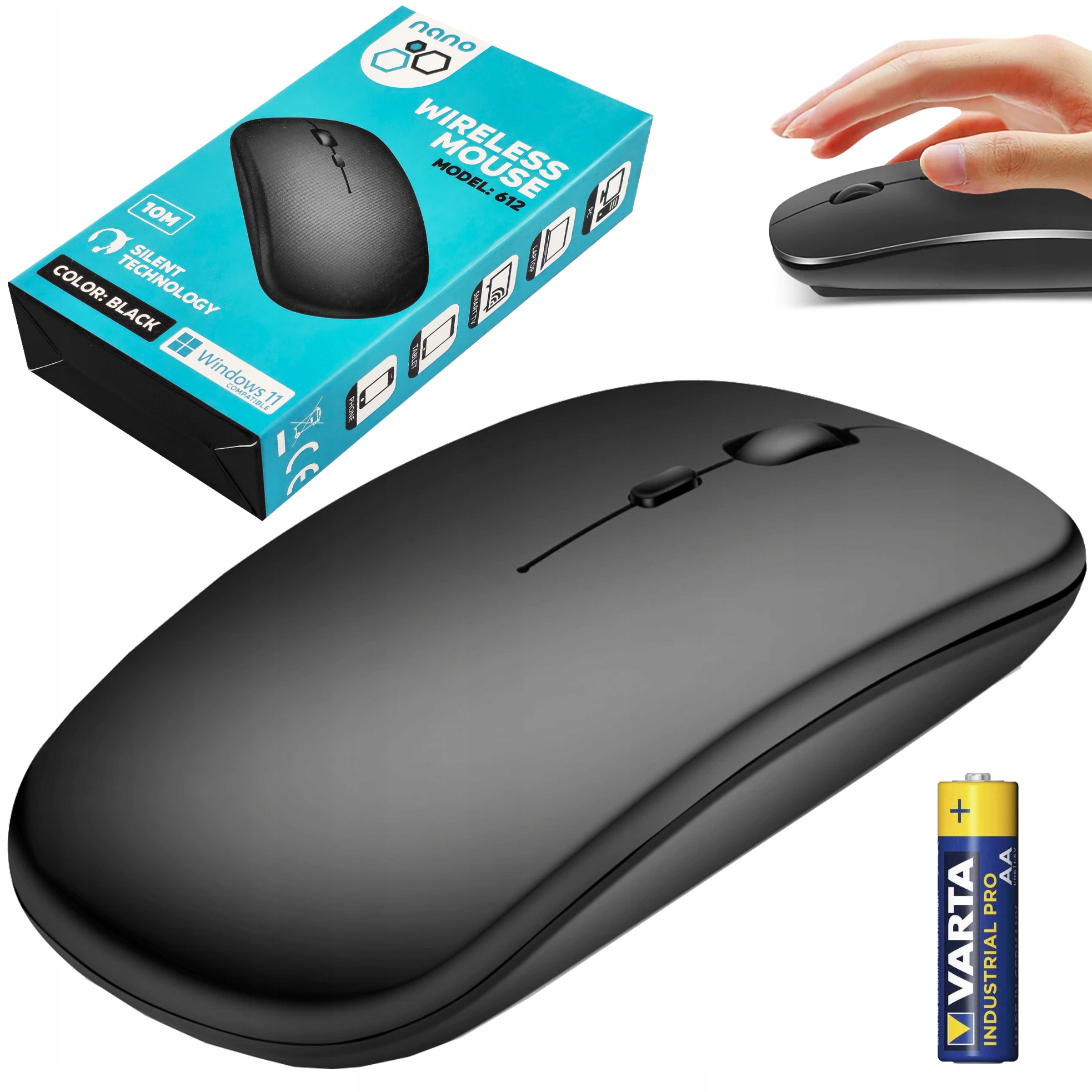 MYSZKA KOMPUTEROWA BEZPRZEWODOWA BLUETOOTH CICHA MYSZ OPTYCZNA