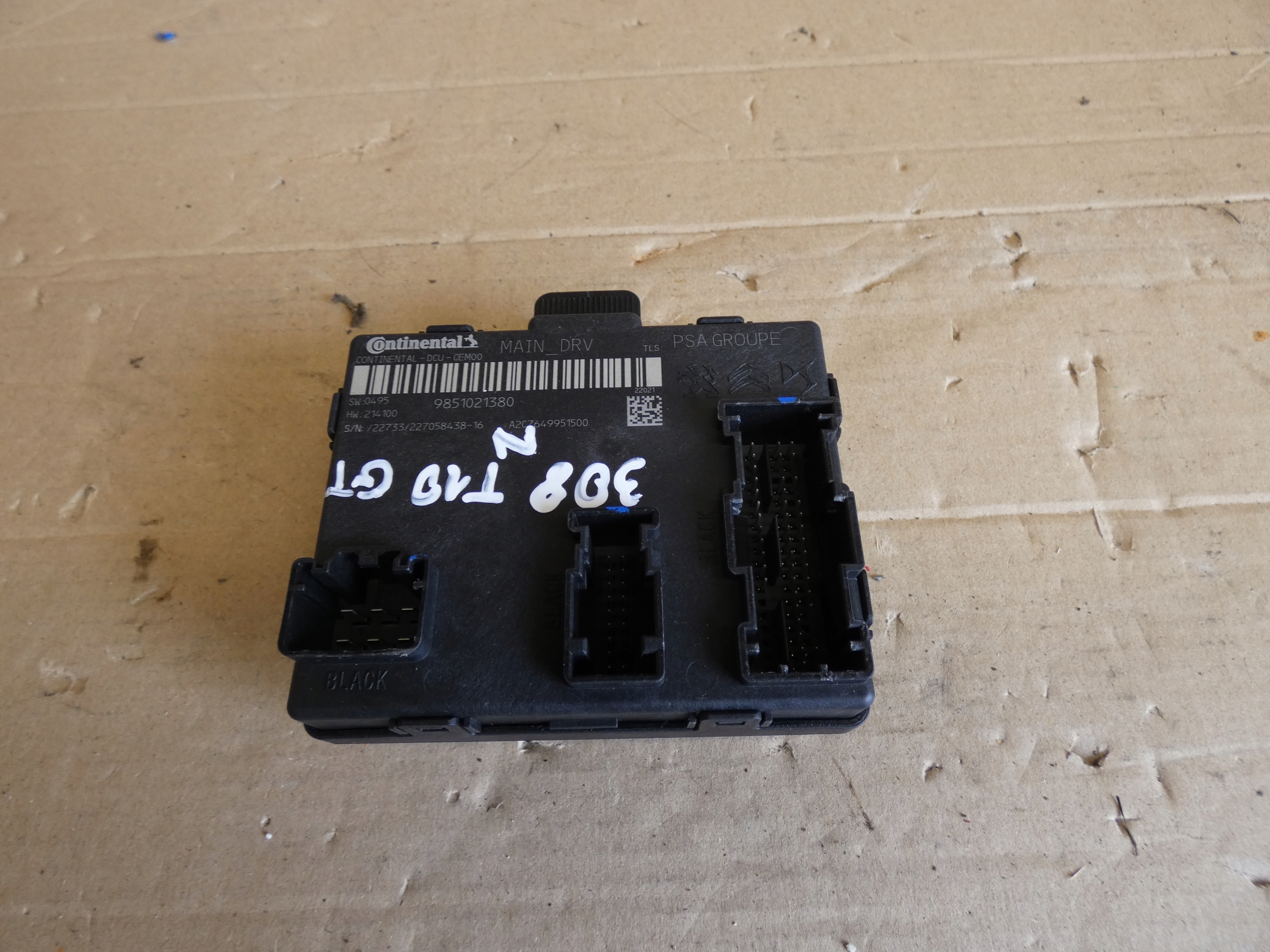 Citroen C5 X modul Bedienteil Tür 9851021380 23r.