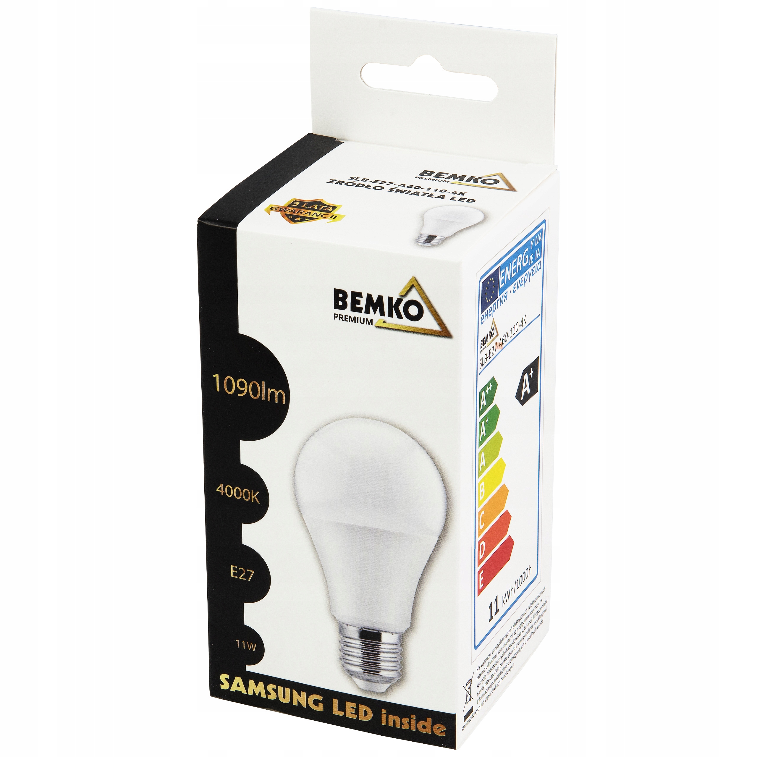 

Żarówka Led E27 11W 1090LM 4000K Samsung* Zwykła