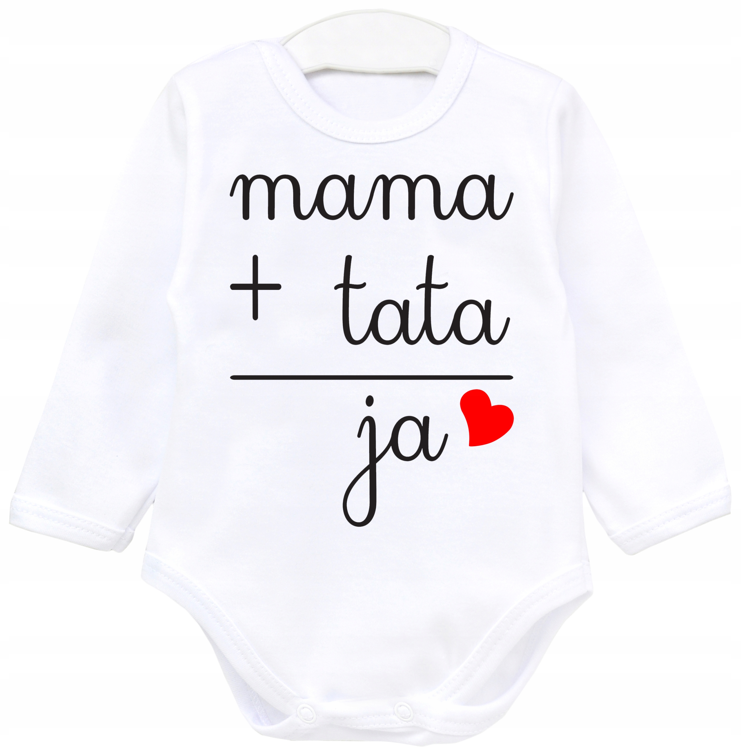 

Body niemowlęce dł rękaw Mama Tata Ja r. 80