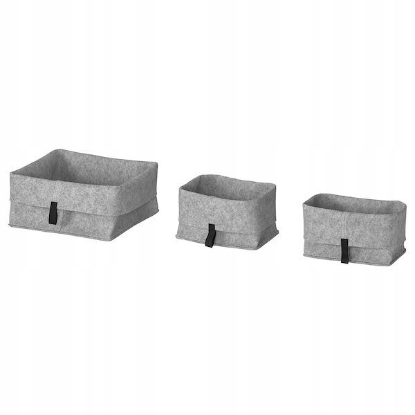 

Ikea Raggisar Kosz 3 sztuki szary