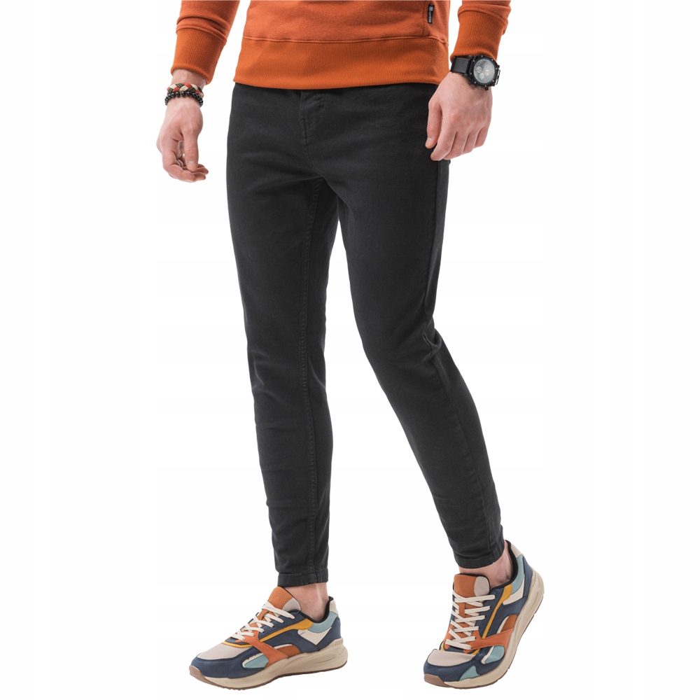 

Spodnie męskie jeansowe P1058 czarne XL