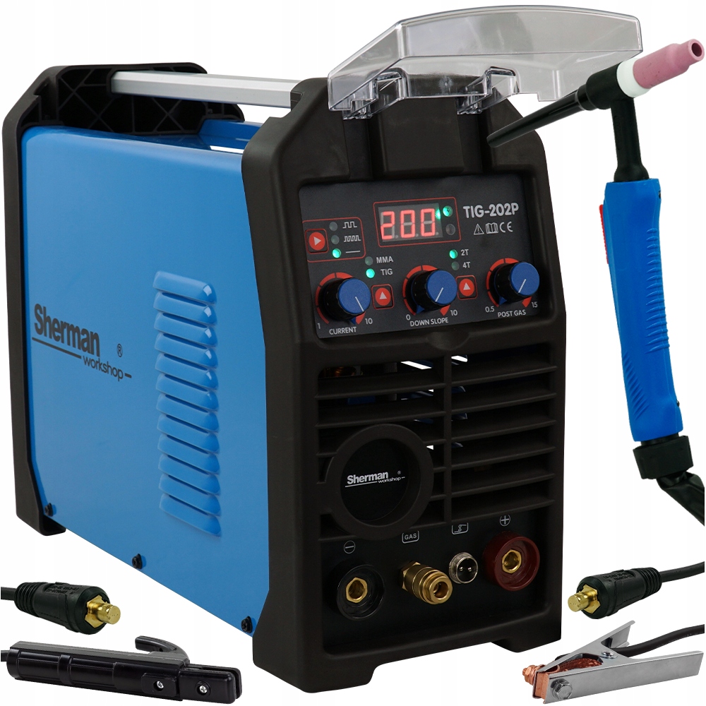 Spawarka inwertorowa TIG 200 DC MMA HF Puls 230V