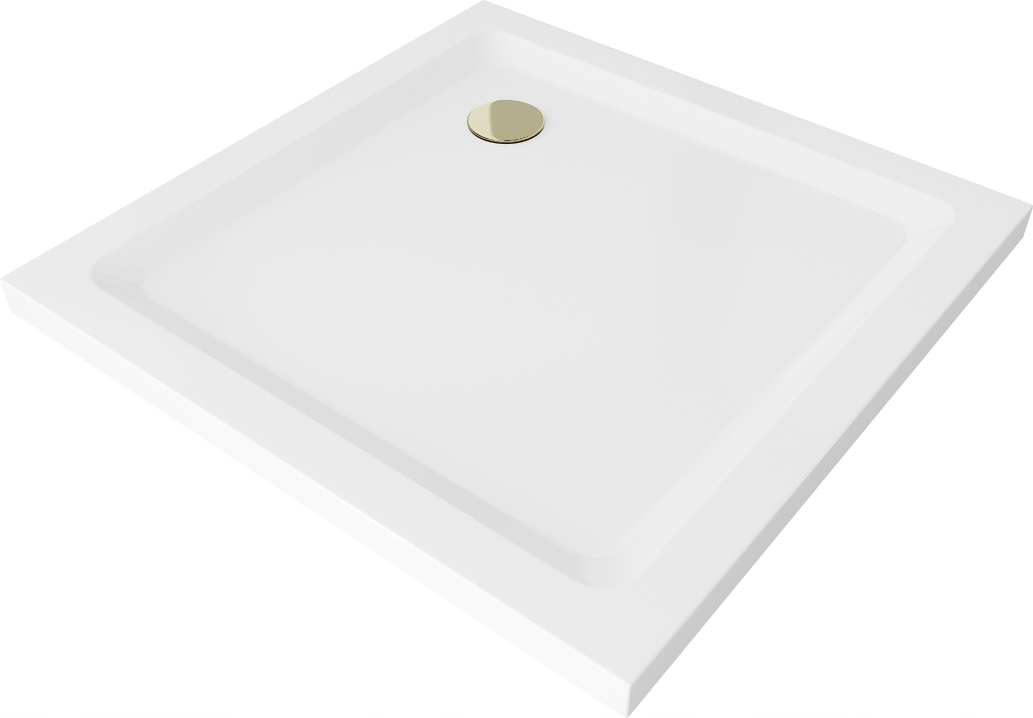 

Mexen Flat Brodzik Kwadratowy Slim 90x90 Biały