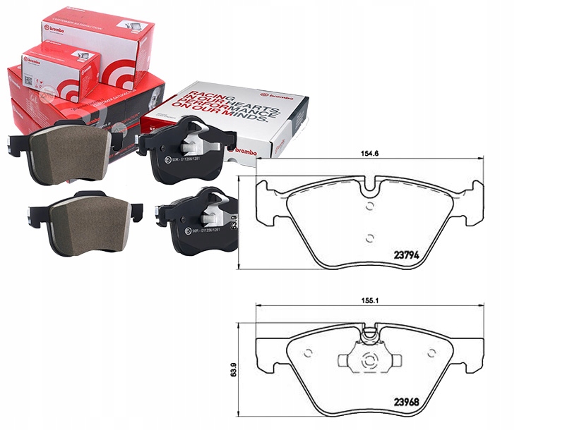 Brzdové Destičky Bmw 3 E90 05-10 Brembo