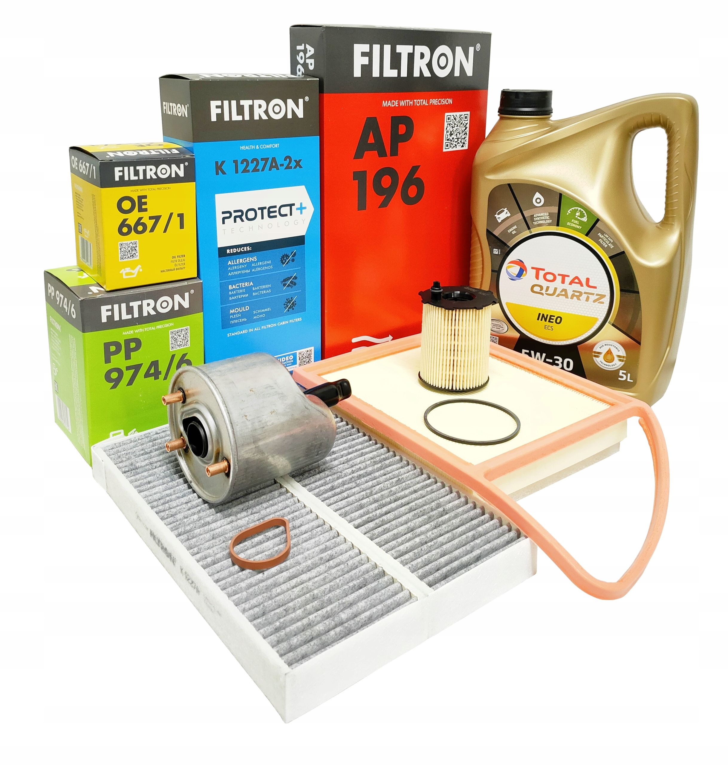 1227A-2x - Набор масляных фильтров 5L C4 PICASSO 1.6 HDI 10-