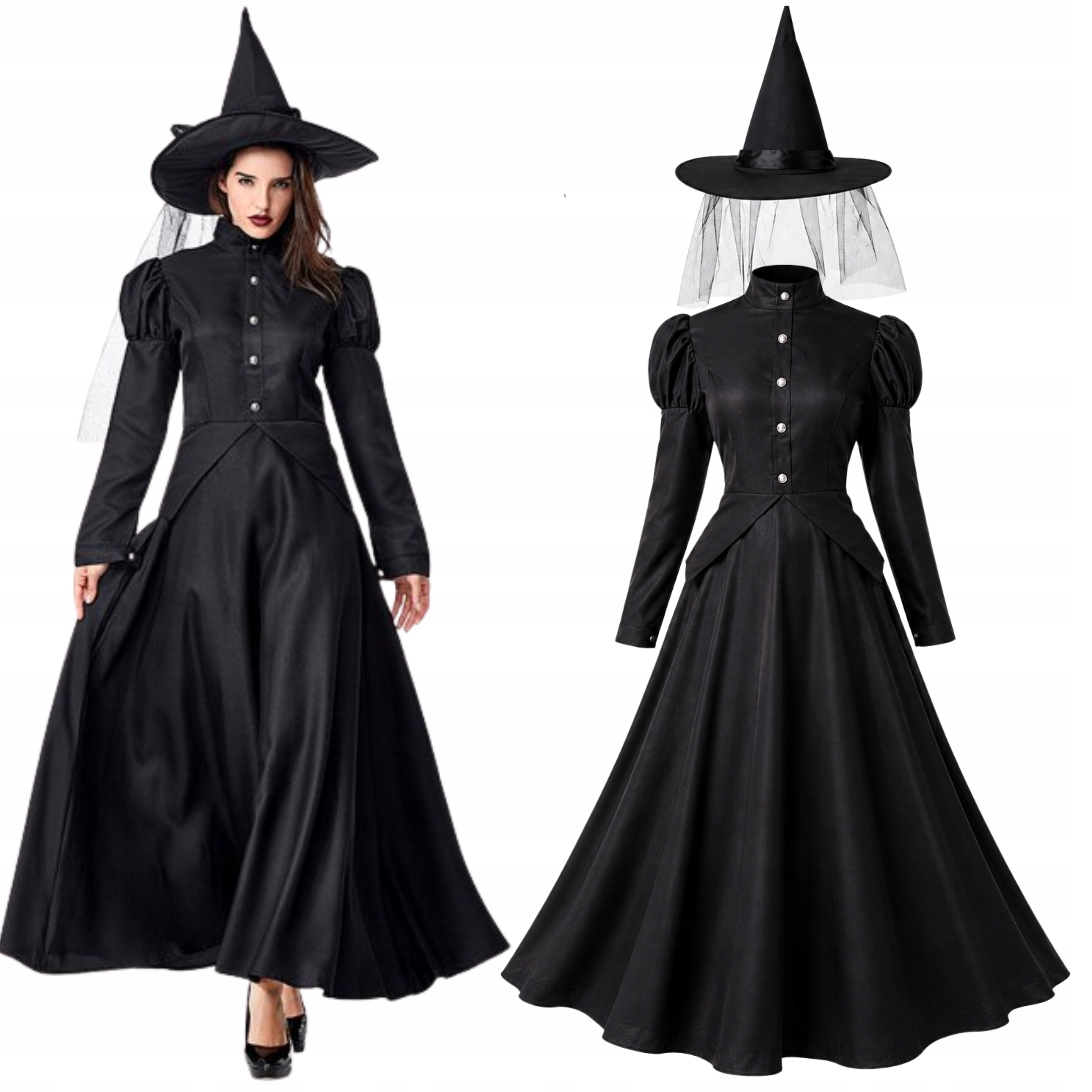Kostým Čarodějnice Pro Ženy Kouzelný Převlek Karneval Halloween M