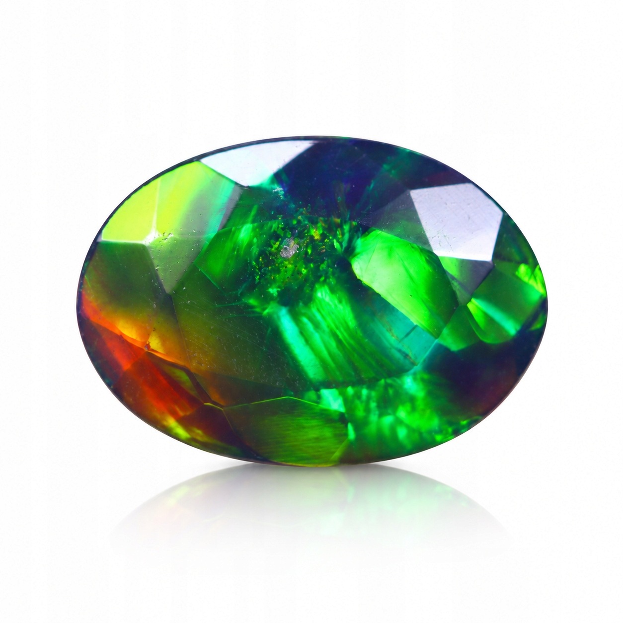 Přírodní opál černý 0.98 ct Ovál Etiopie certifikát Wbd