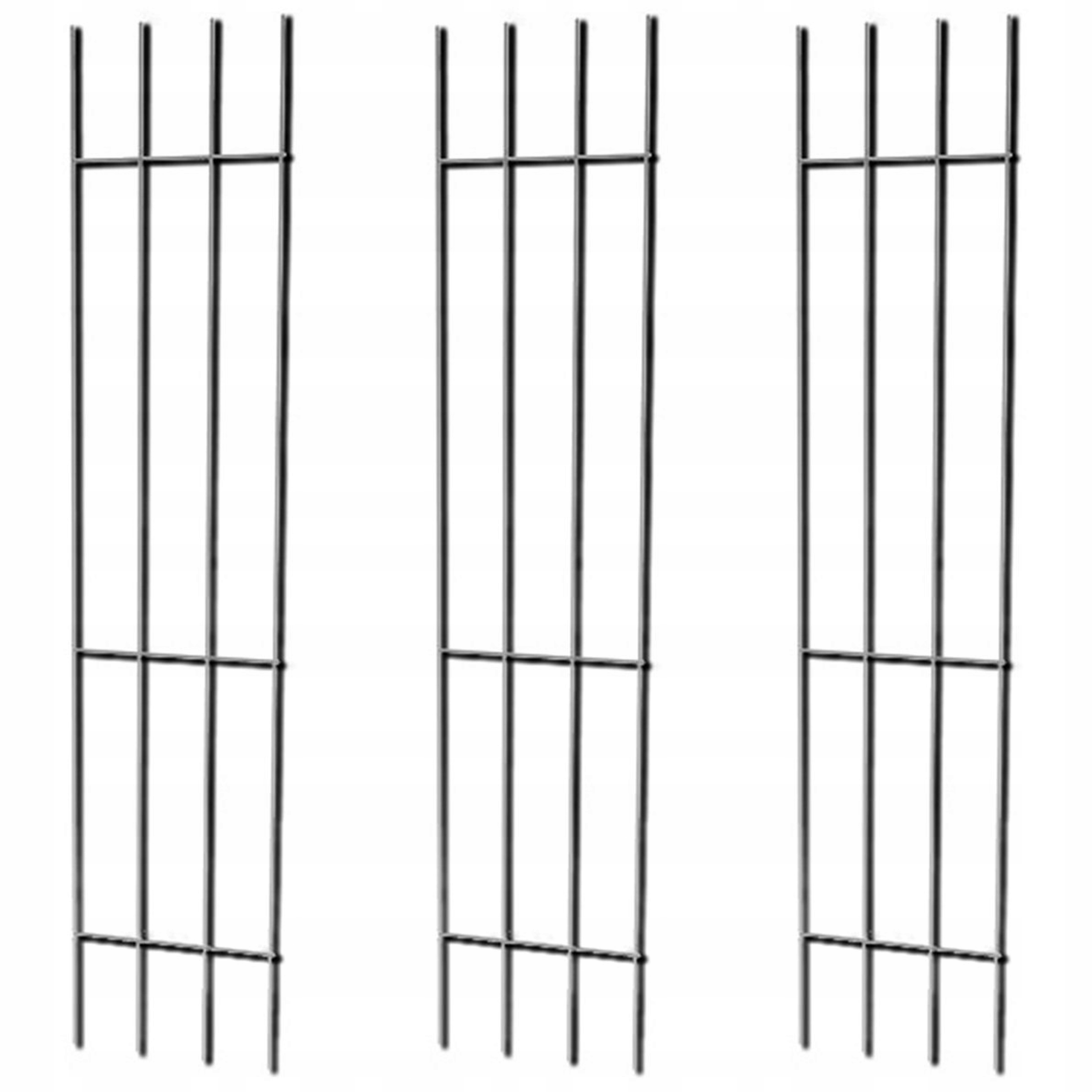PERGOLA OGRODOWA METALOWA PODPORA DO ROŚLIN RÓŻ KWIATÓW KRATKA ZESTAW 3SZT. Stan opakowania oryginalne