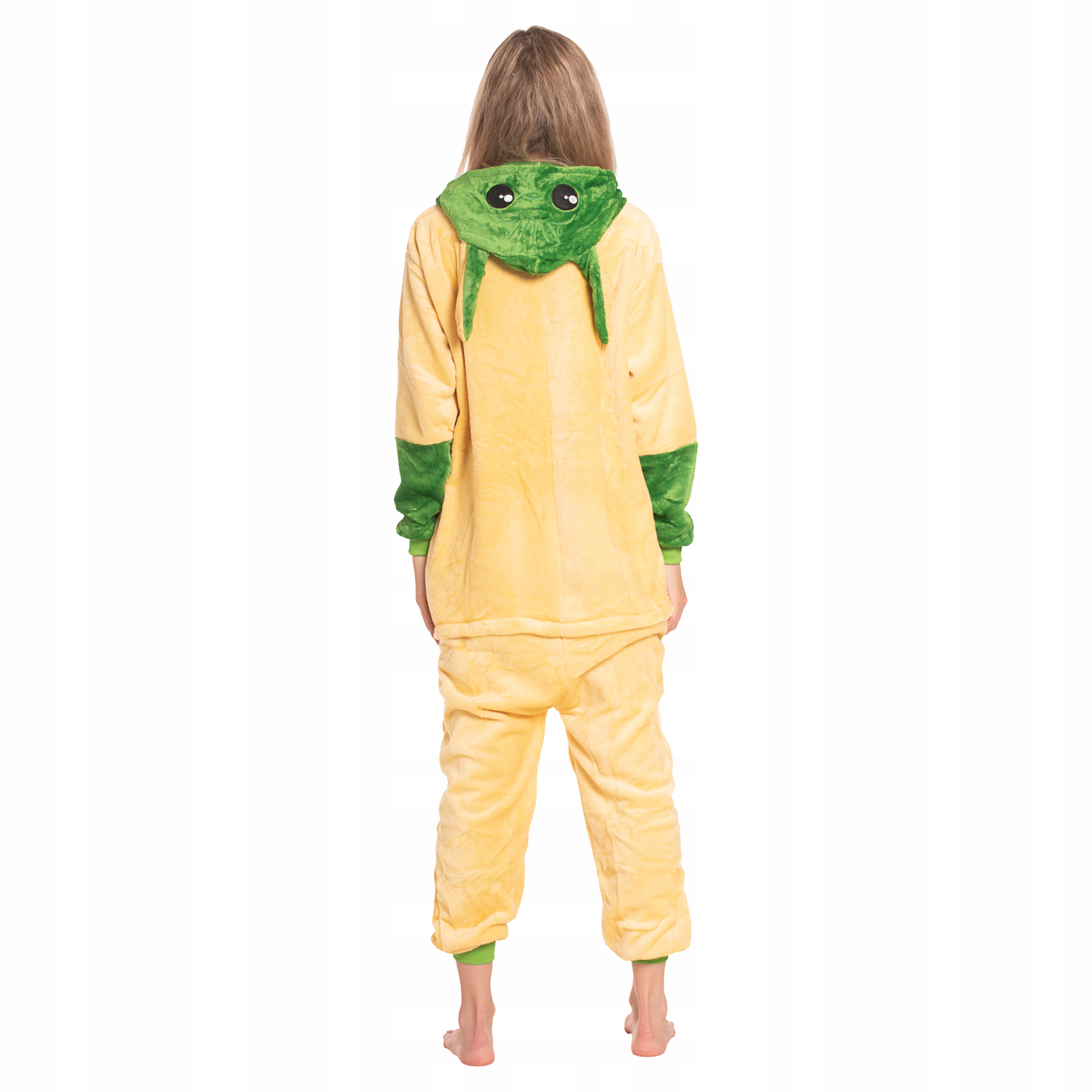 Dámské pyžamo kombinéza Kigurumi Onesie Star Wars Yoda Žlutá 165-175 cm L