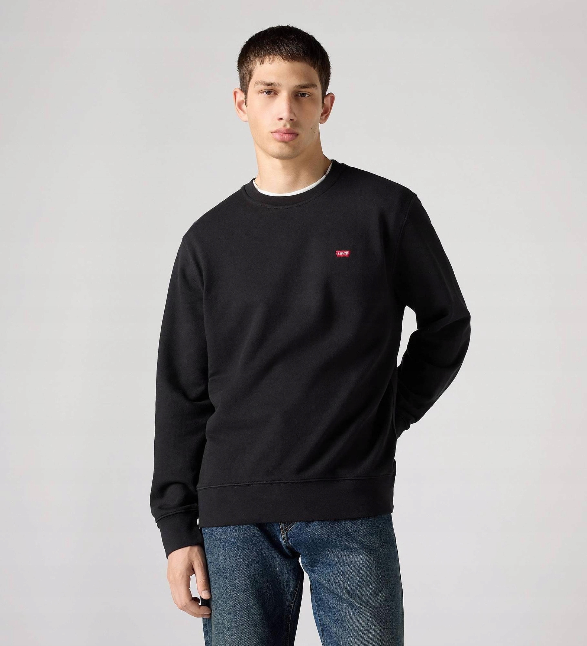 Levi's Černá Bavlněná Pánská Mikina S Ozdobným Logem M Xta