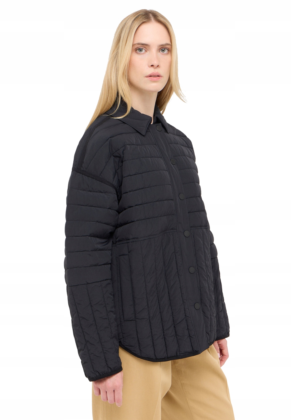 Mustang Černá Dámská Oversize Prošívaná Bunda