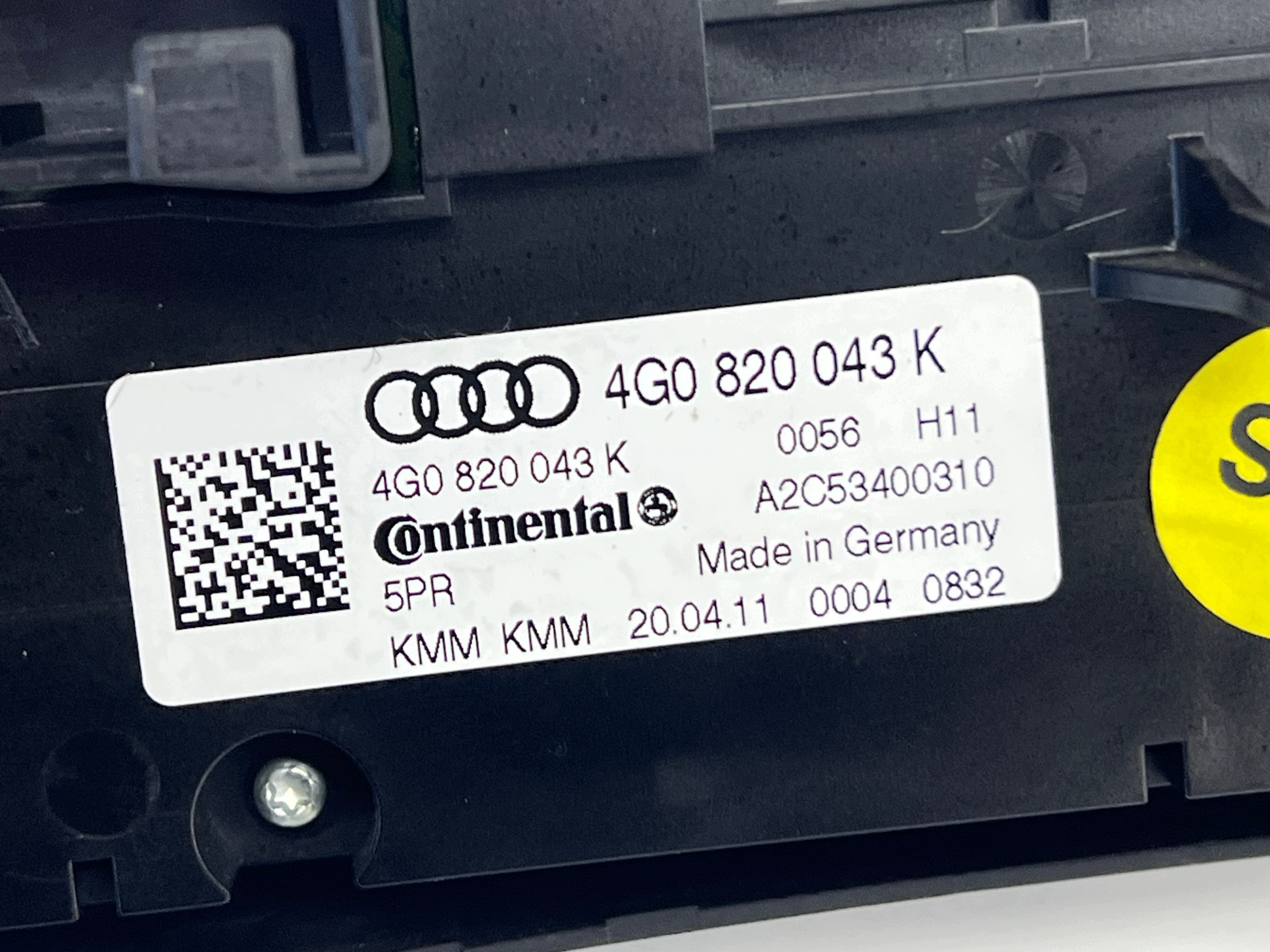 Unite commande clima GRZANYCH Sièges 4G0820043K AUDI A6 C7 A7 4G Original