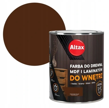 ALTAX DO DREWNA MDF I LAMINATÓW CIEMNY BRĄZ 0,75L