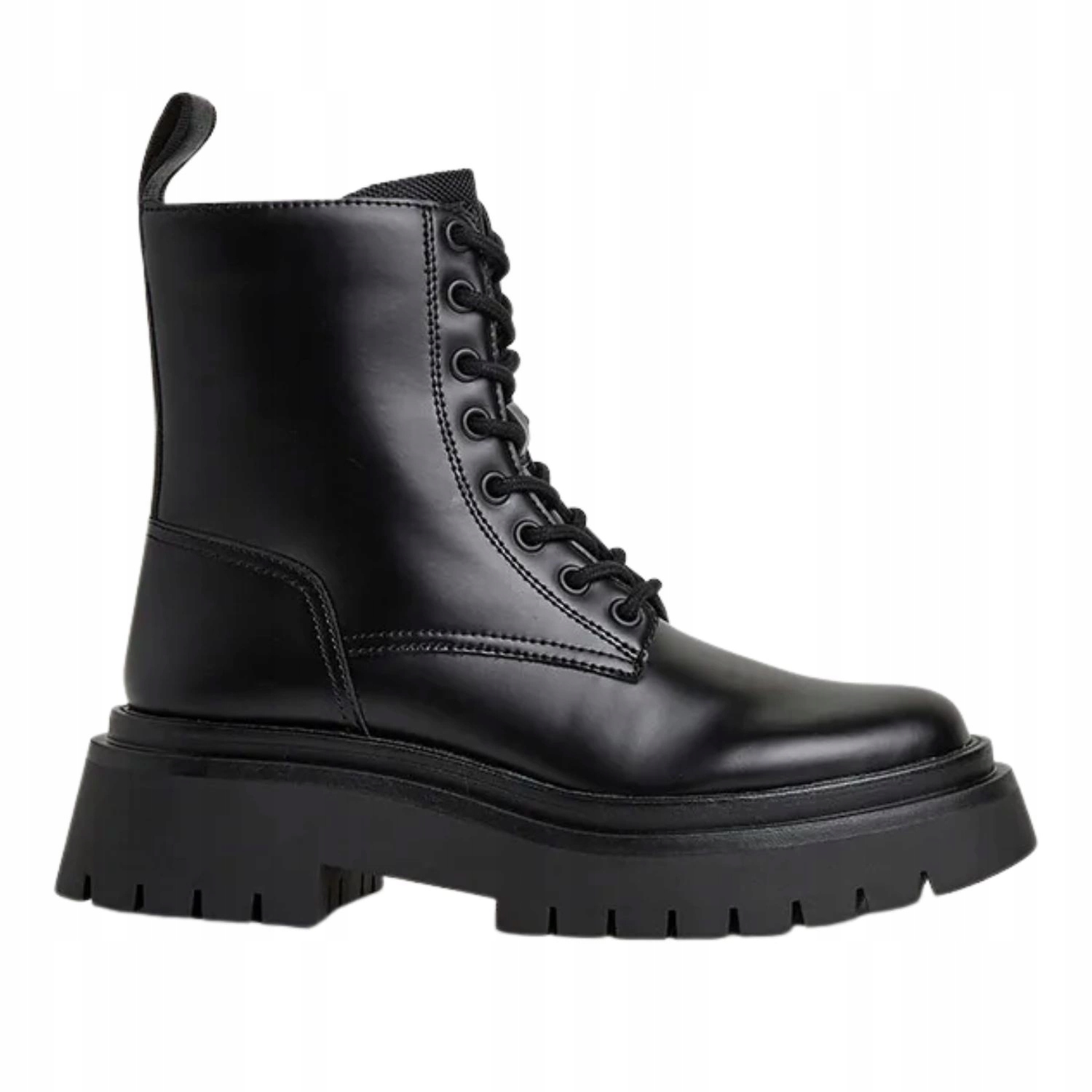 Dámské kotníkové boty Pepe Jeans černé módní eko kůže lehká platforma 39