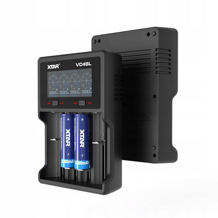 Inteligentna Ładowarka Xtar VC4SL 18650/32650 Li-ion/ni-mh 4 Kanały Usb-c