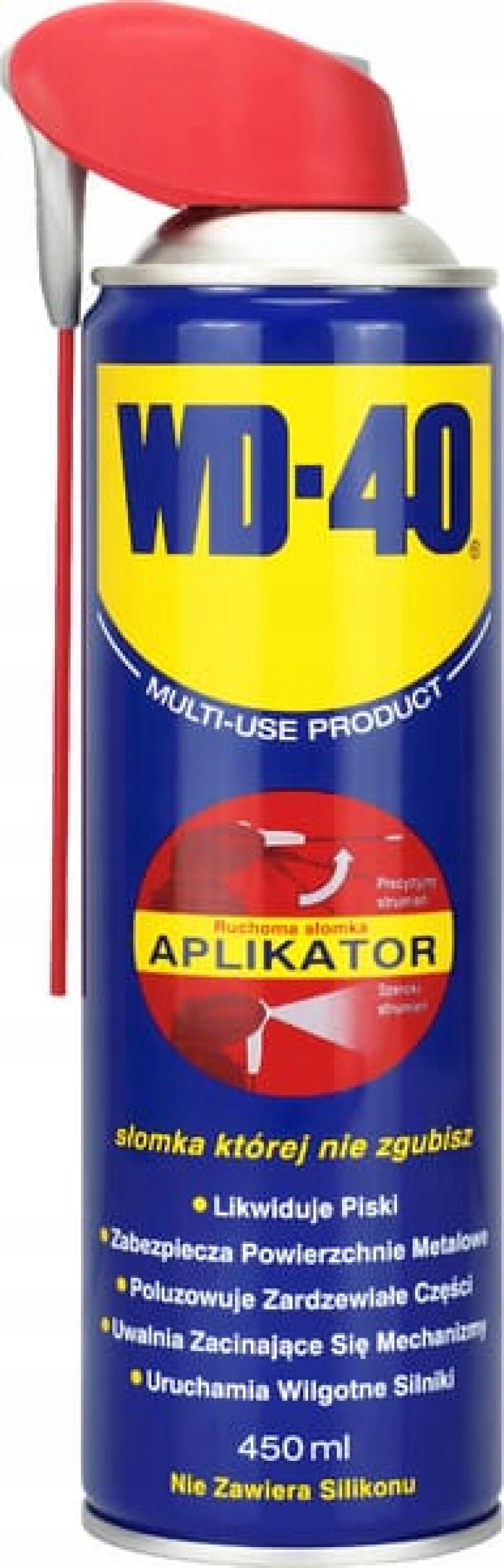WD40 Wielofunkcyjny Preparat Smart Straw 450ml Odrdzewiacz Antykorozyjny
