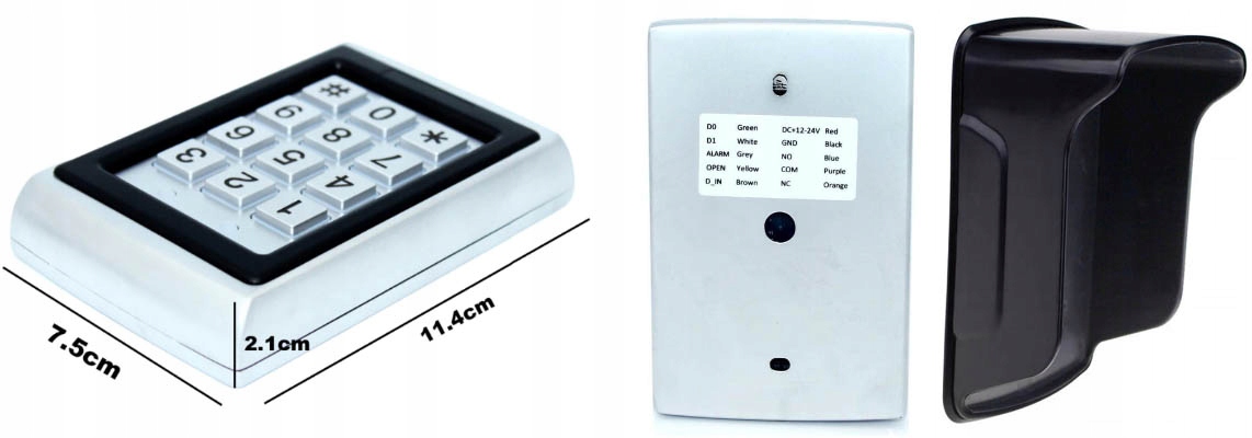 Zamek kodowy szyfrowy metalowy z czytnikiem RFID Rodzaj czytnik