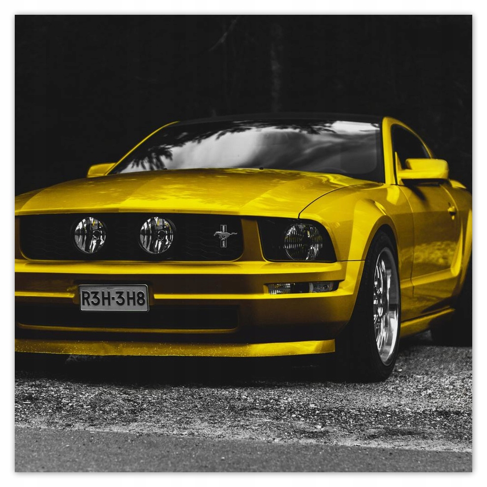 

Fototapety flizelina 208x208 Żółty Ford Mustang