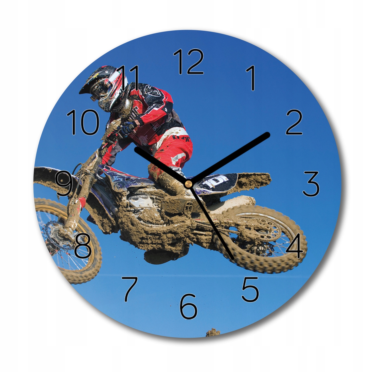 

zegar na szkle Motocross motor do kuchni fi 30