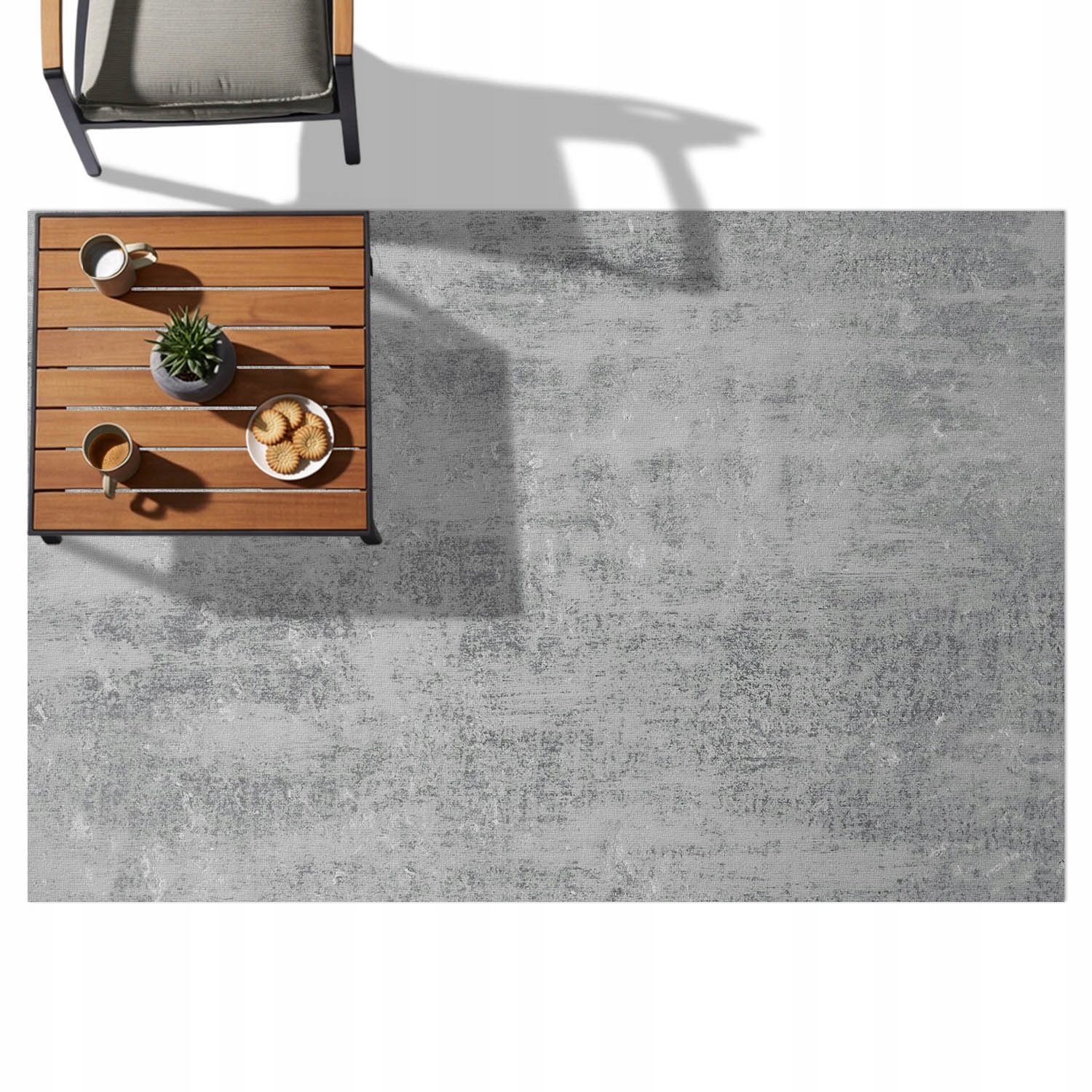 Pvc Koberec na balkón Terasa Záhrada – Vinyl Outdoor Loftový betón 120x180