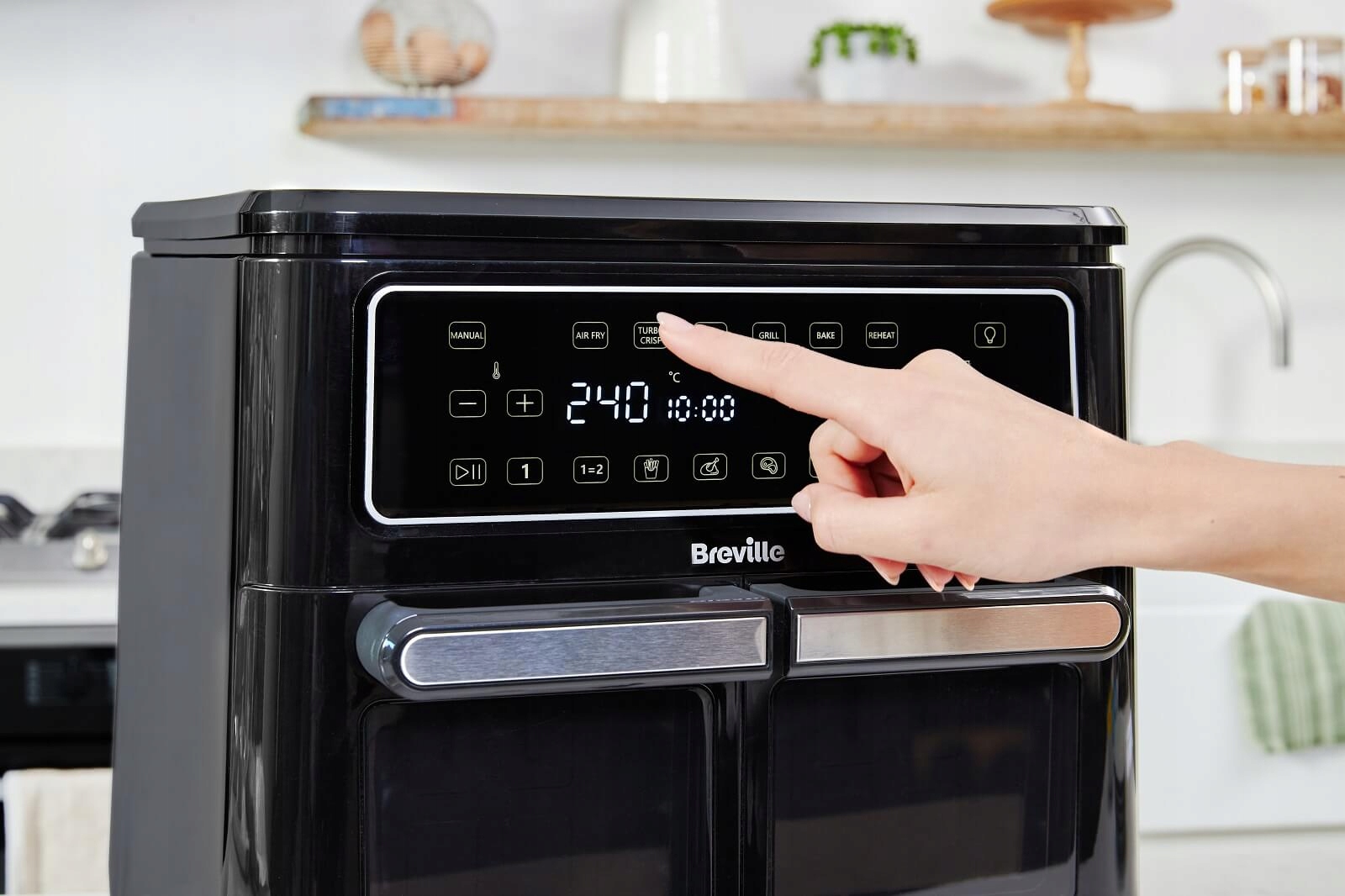 BREVILLE Frytkownica Halo Flexi 11L Cyfrowa Podwójna Komora 2400W Wersja 2 — miniatura 12