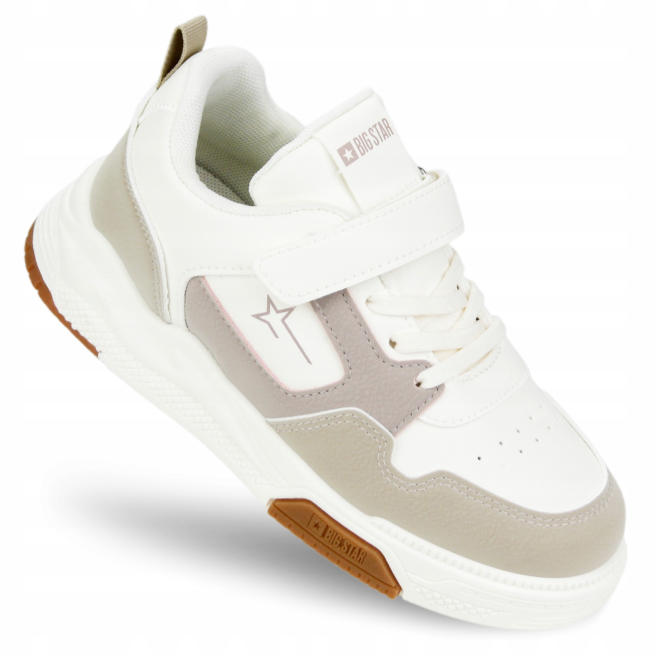 Buty dziecięce sportowe na lato Big Star lekkie na Rzepy RR374055 beżowe 32