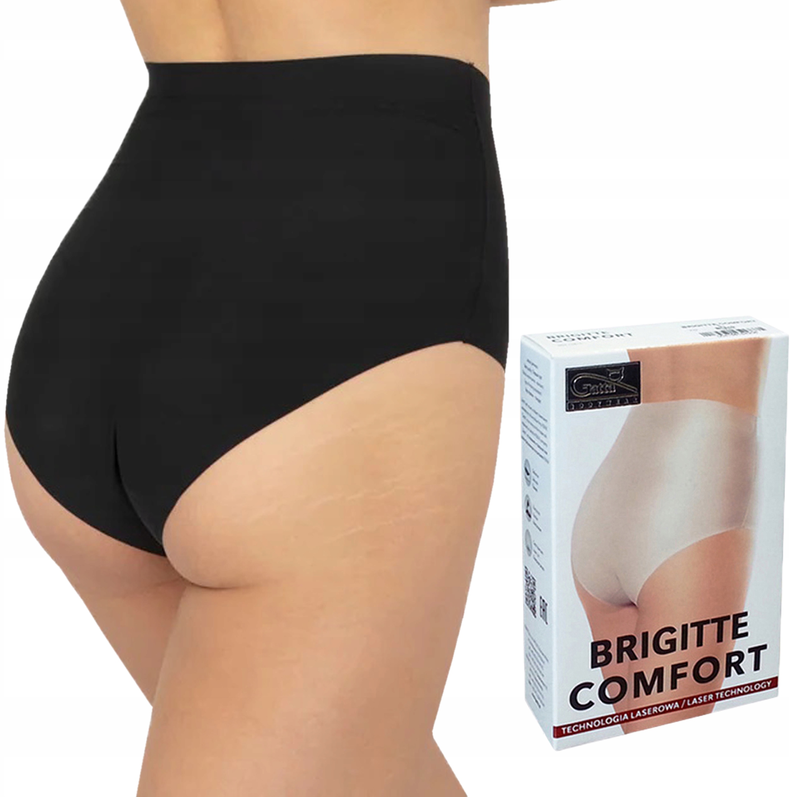 

Gatta Brigitte Comfort, figi bezszwowe, Czarne, M