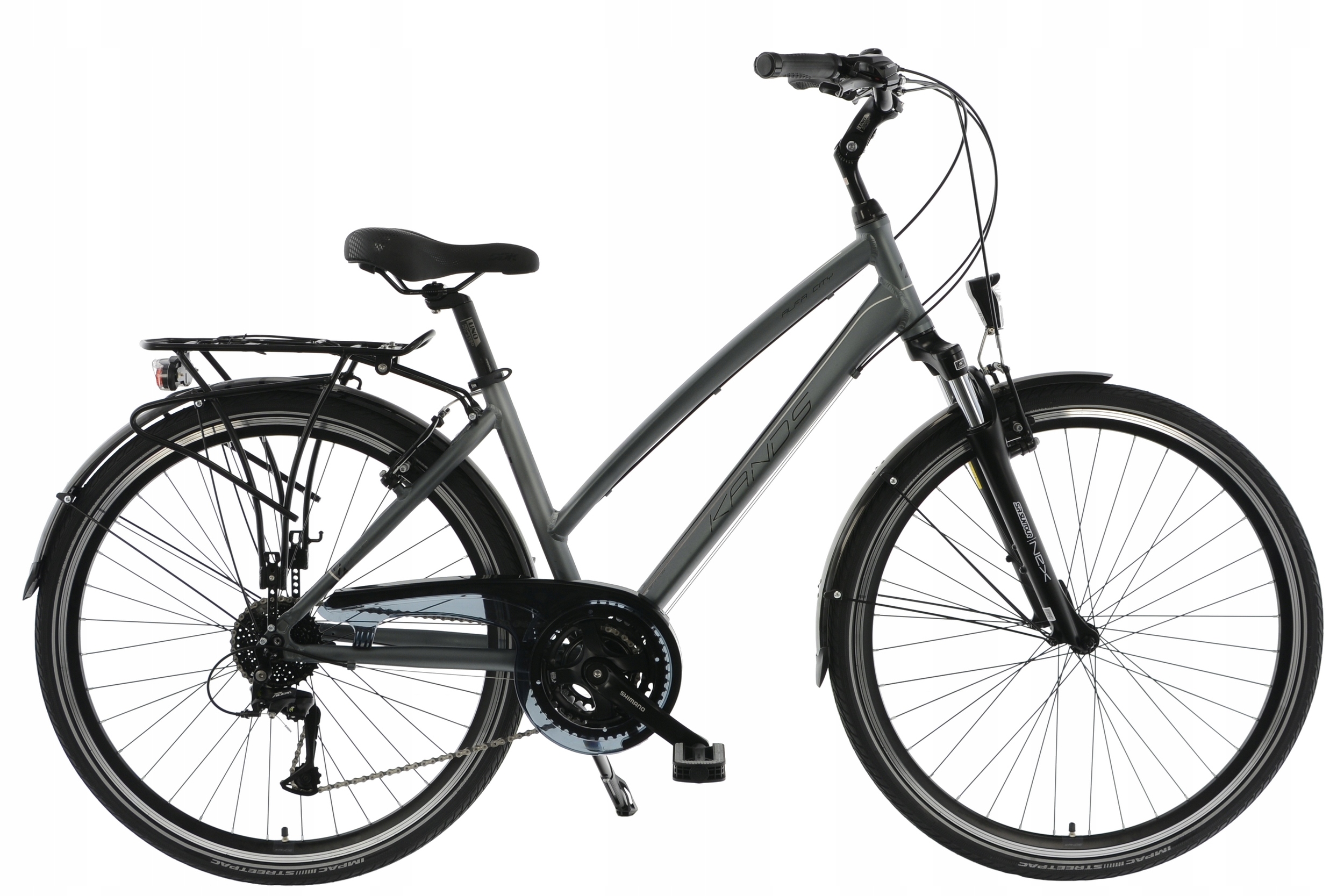Rower Kands Trekking 28 Alfa City D17 grafzło r22 28 Alfa City D17 grafitowozłoty mat