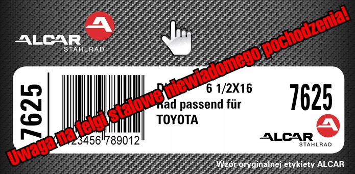 1x FELGA STALOWA ALCAR 13 4x108 ET20 CITROEN SAXO Szerokość felgi 5.0